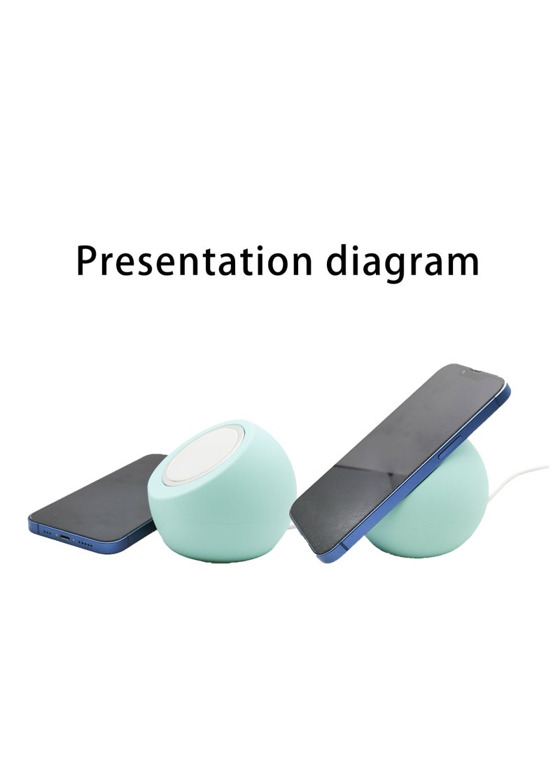 Generic - MagSafe Wireless Charger Silicone Base, Phone Holder, Angle Adjustable, Non-slip Design, Suitable for Office, Home - Image 1