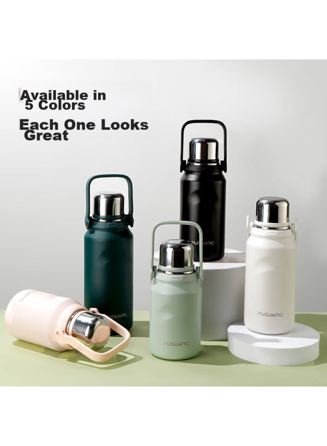 Tomimitsu Fuguang Insulated Bottle, Large Capacity, 316l Stainless Steel, For Men And Women, Outdoor Dual-use, Student Water Bottle, Tea Cup, 900ml - Image 5