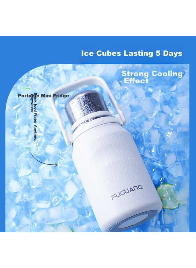 Tomimitsu Fuguang Insulated Bottle, Large Capacity, 316l Stainless Steel, For Men And Women, Outdoor Dual-use, Student Water Bottle, Tea Cup, 900ml - Image 1