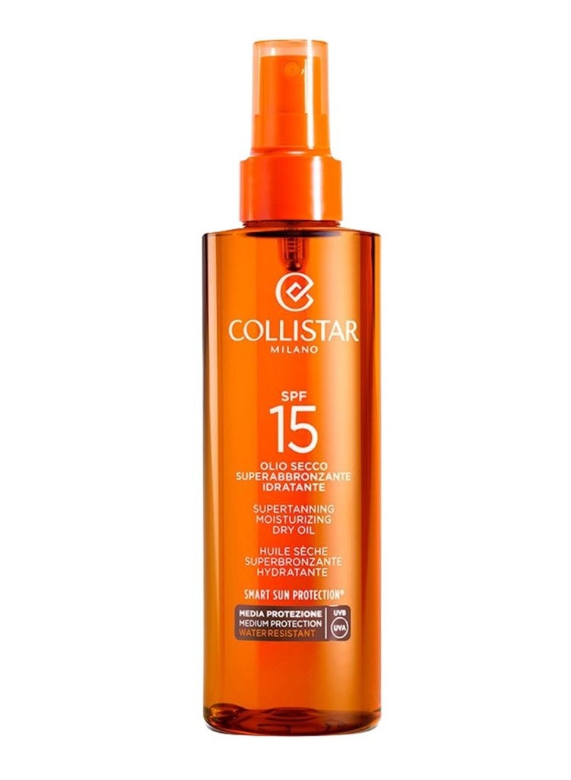 Collistar Supertanning Moisturizing Dry Oil SPF15 200ml - Image 1