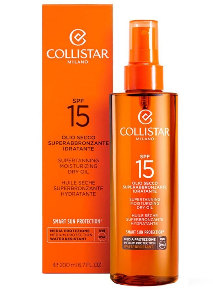 Collistar Supertanning Moisturizing Dry Oil SPF15 200ml - Image 2