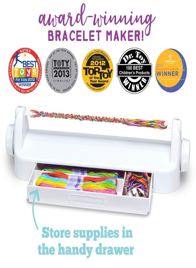 Loopdedoo DIY Friendship Bracelet Maker Kit for Kids - Make Bracelets in Minutes for Birthdays and Friendship Gifts - Award Winning Crafts Kit for Kids, Easy-to-Use, Loop Your Own Style, Aged 8+ - Image 4