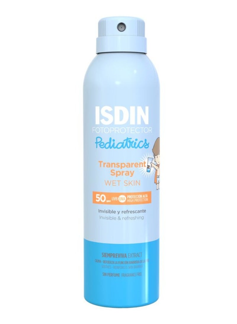 Isdin Fotoprotector Pediatrics Transparent Spray Wet Skin SPF50 + 250ml - Image 1