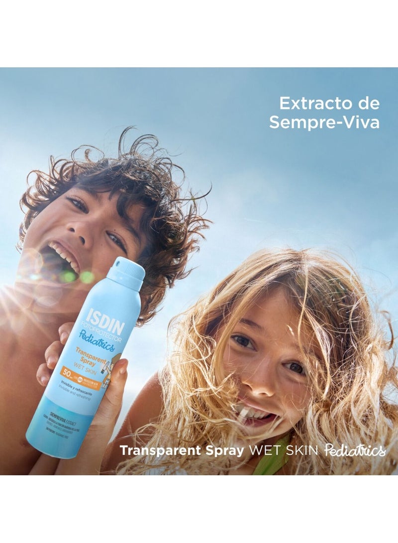 Isdin Fotoprotector Pediatrics Transparent Spray Wet Skin SPF50 + 250ml - Image 3