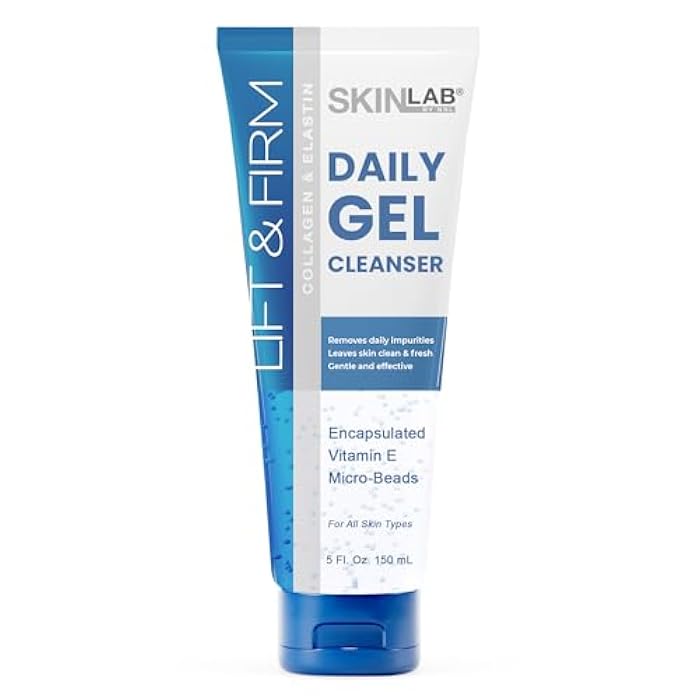 SKIN LAB BY BSL SKIN LAB Lift & Firm Face Wash Gel Cleanser – Hydrating & Moisturizing Facial Cleanser for Women – Gentle Gel Face Wash for Dry, Sensitive, Aging Skin with Vitamin E – 4 Fl. Oz. - Image 1