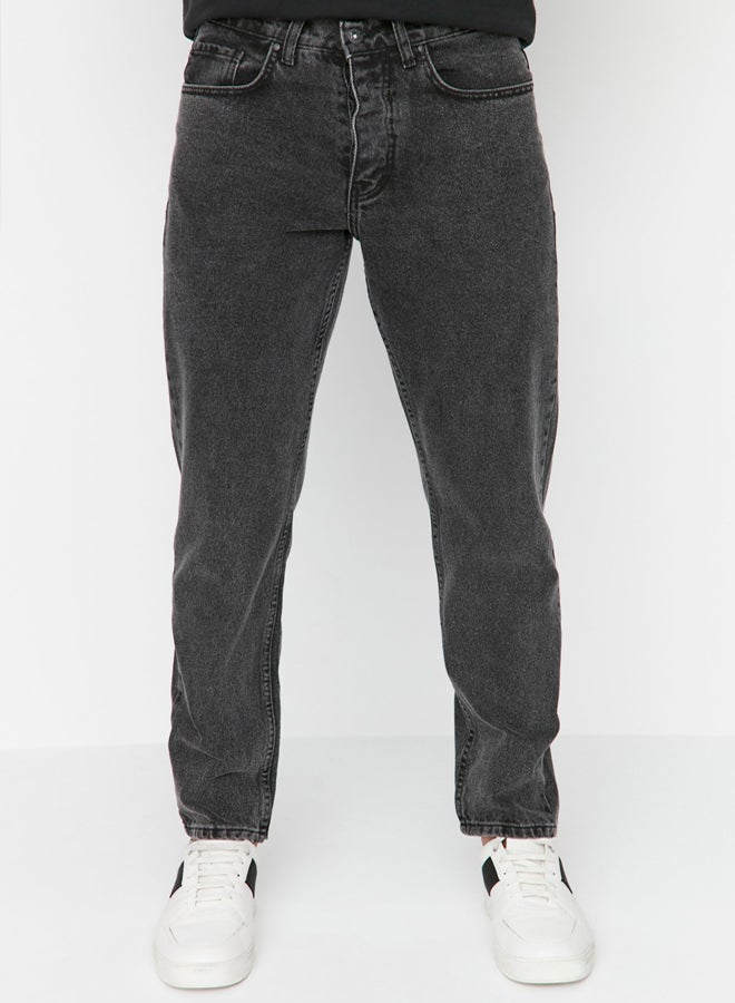 trendyol Anthracite Essential Fit Jeans Denim Trousers TMNAW23JE00104 - Image 1