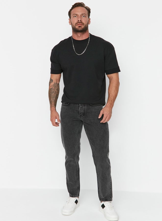 trendyol Anthracite Essential Fit Jeans Denim Trousers TMNAW23JE00104 - Image 2