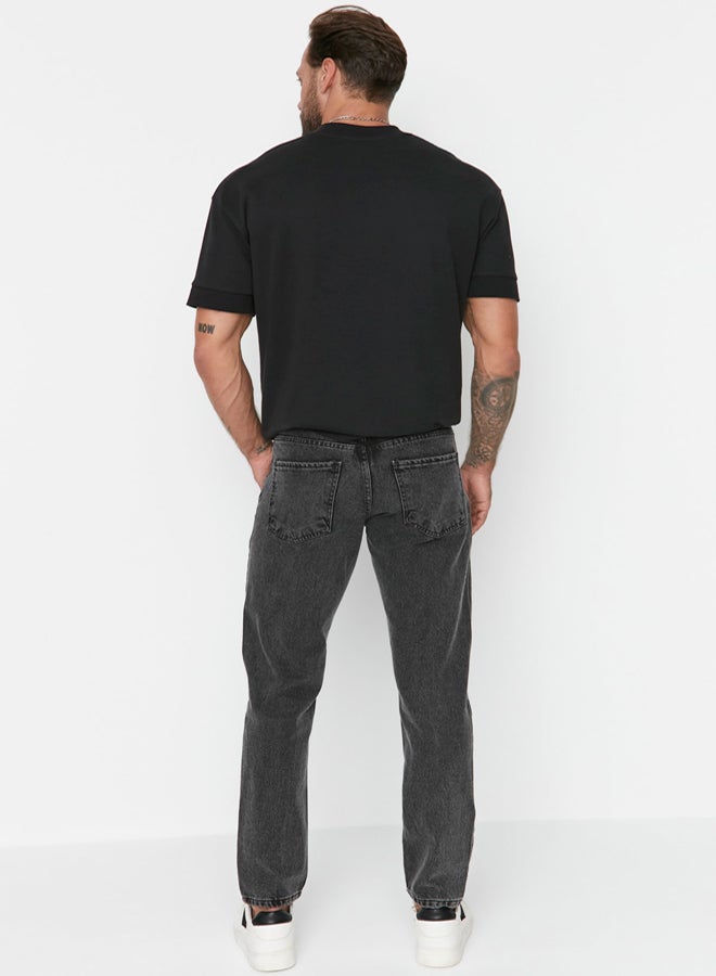 trendyol Anthracite Essential Fit Jeans Denim Trousers TMNAW23JE00104 - Image 4