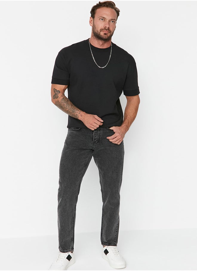 trendyol Anthracite Essential Fit Jeans Denim Trousers TMNAW23JE00104  - Image 3
