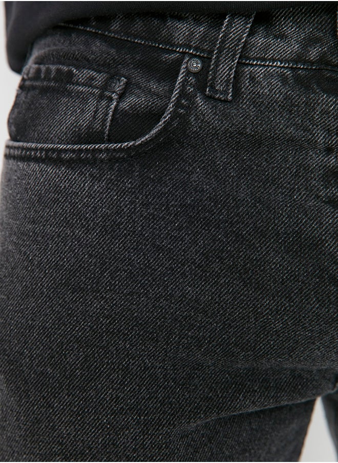 trendyol Anthracite Essential Fit Jeans Denim Trousers TMNAW23JE00104  - Image 5