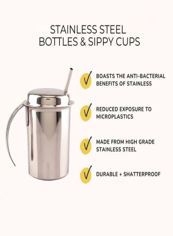 Spillbox كوب Spillbox من الفولاذ المقاوم للصدأ مع شفاطات للأطفال الصغار وحديثي الولادة، لعبة للأطفال - كوب شفاط بفتحة - Image 5