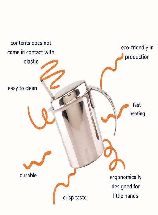 Spillbox كوب Spillbox من الفولاذ المقاوم للصدأ مع شفاطات للأطفال الصغار وحديثي الولادة، لعبة للأطفال - كوب شفاط بفتحة - Image 4