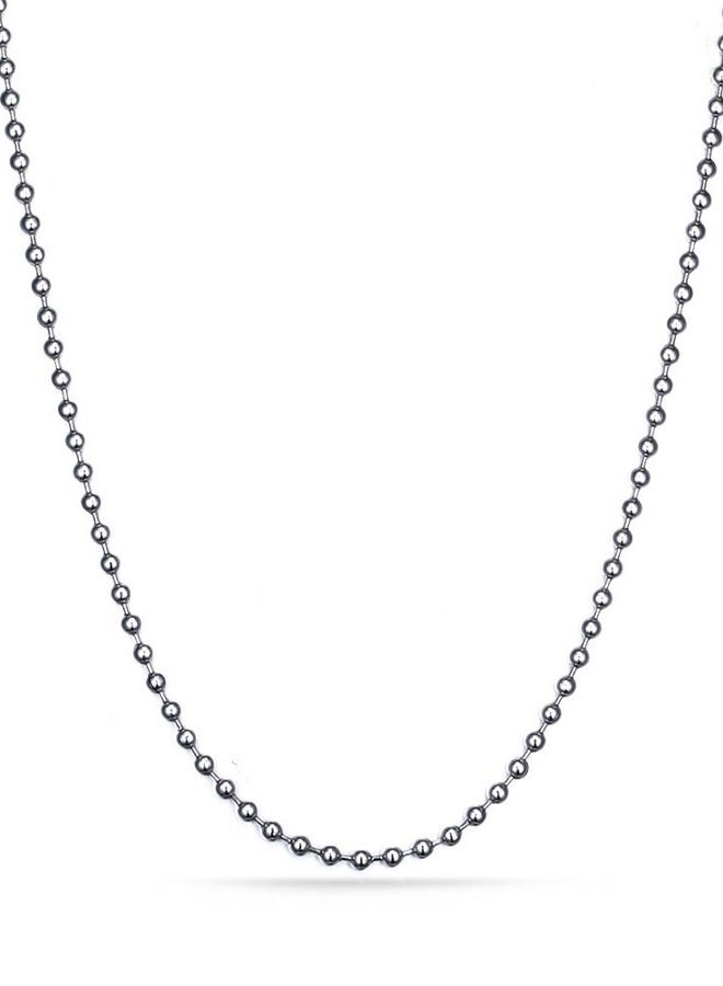 SINLEO Titanium Stainless Steel Small Beads Ball Chain Necklace for Men Women 24-38 Inches Silver Black Gold, 24 inches, Metal, No Gemstone - Image 4