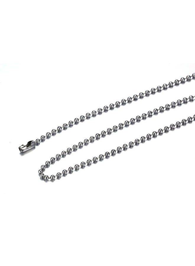 SINLEO Titanium Stainless Steel Small Beads Ball Chain Necklace for Men Women 24-38 Inches Silver Black Gold, 24 inches, Metal, No Gemstone - Image 3