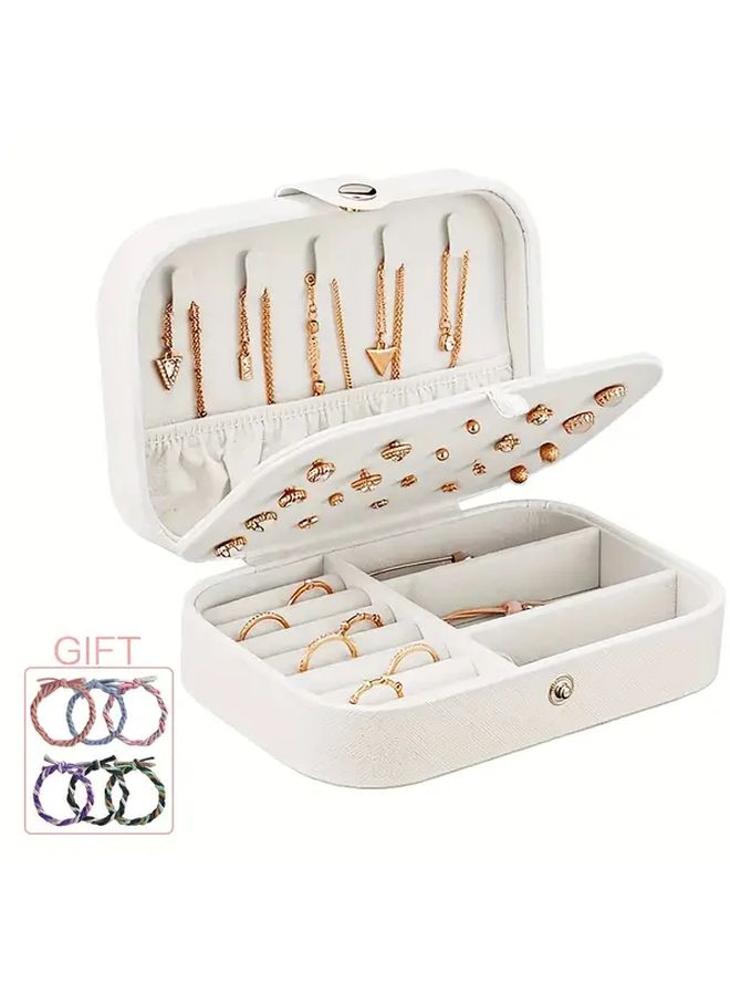 Jewelry Storage Box Double Layer Portable Style 3 For Earrings Rings Necklaces - Image 2