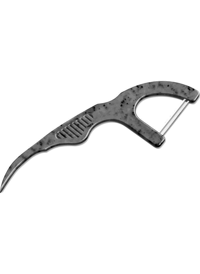 The Humble Co. Humble Organic- String Toothpick Charcoal-Black  - Image 4