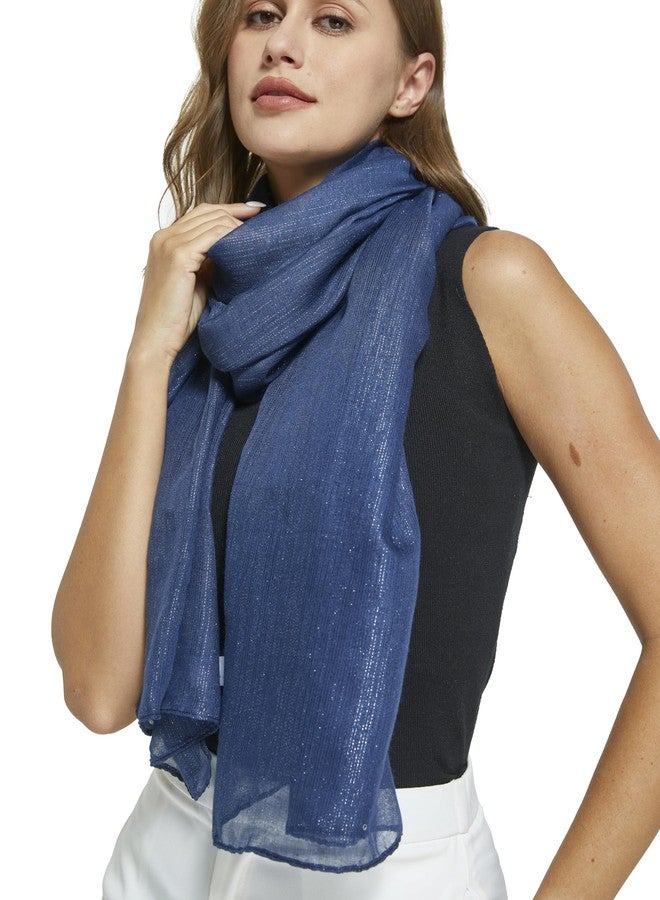 PANTONIGHT Women's Fashion Scarf Sparkling Evening Shawl Lightweight Wedding Shawl Head Scarf and Wraps for Party (2702) - Image 5