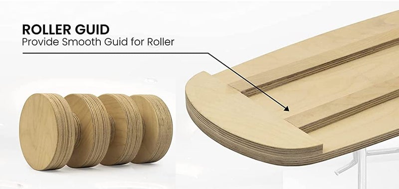 Tycoon Physio Solutions Rollar Balance Board Wooden balancing Equipment for Fitness and leg Workout - Image 3