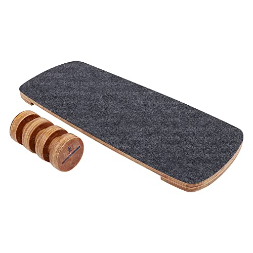 Tycoon Physio Solutions Rollar Balance Board Wooden balancing Equipment for Fitness and leg Workout - Image 5