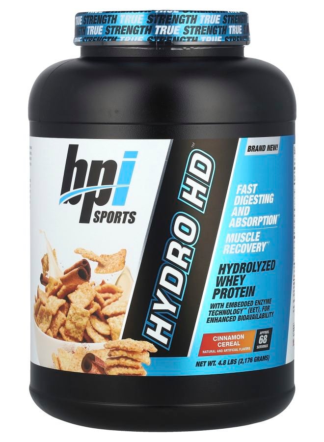 BPI SPORTS Hydro HD™ Hydrolyzed Whey Protein Cinnamon Cereal 4.8 lbs (2176 g)