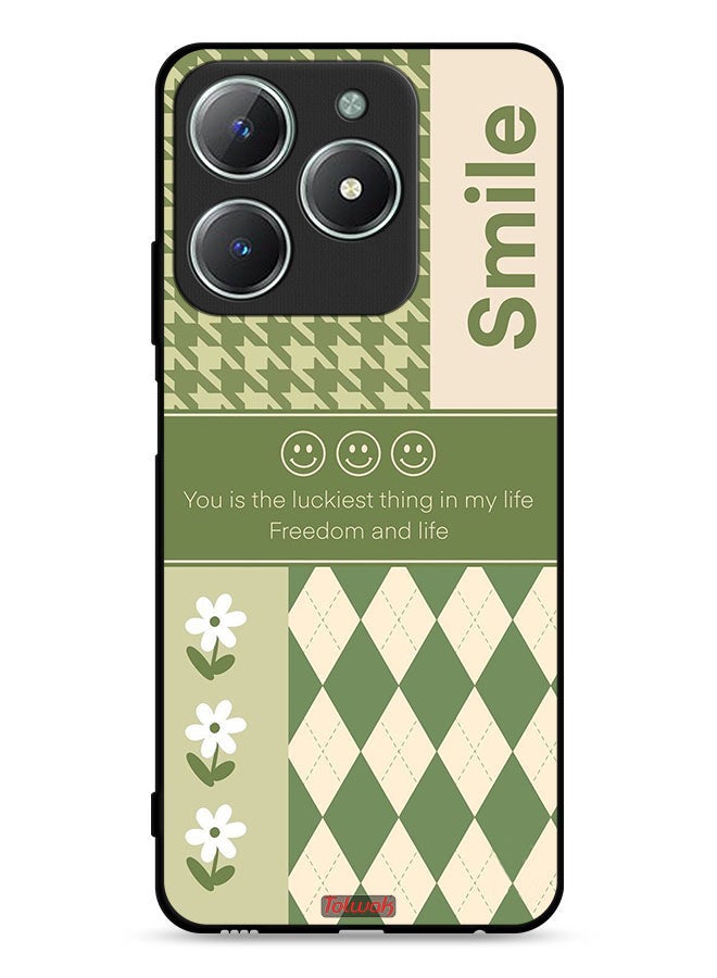 Tolwak Realme C63 4G Protective Case Cover Smile Is The Luckiest Thing In My Life - Image 1