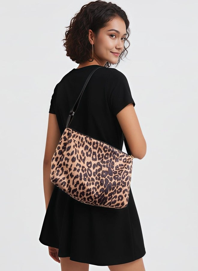 Valentoria Leopard Shoulder Bag Soft & Lightweight Large Tote Purse Handbag Travel Satchel Gift for Women (New) - Image 3