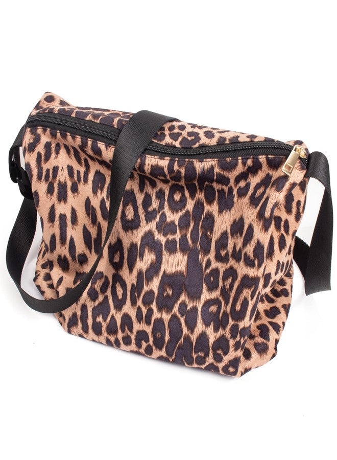 Valentoria Leopard Shoulder Bag Soft & Lightweight Large Tote Purse Handbag Travel Satchel Gift for Women (New) - Image 4