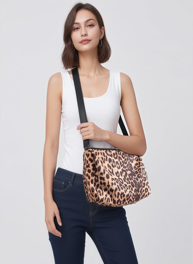 Valentoria Leopard Shoulder Bag Soft & Lightweight Large Tote Purse Handbag Travel Satchel Gift for Women (New) - Image 2