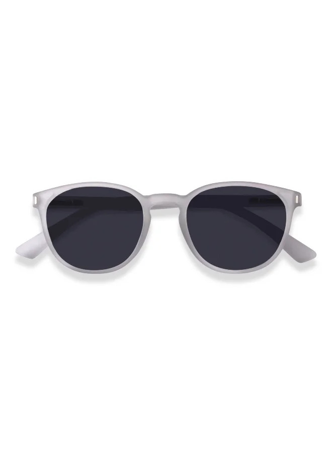 Woggles Grey Ghost Polarized Round Sunglasses