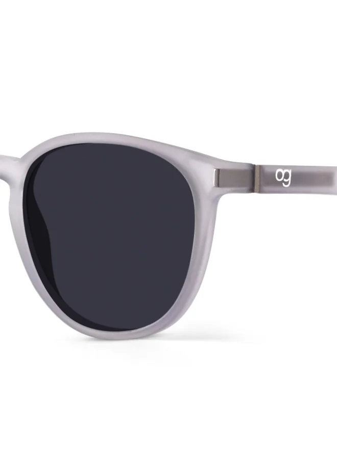 Woggles Grey Ghost Polarized Round Sunglasses