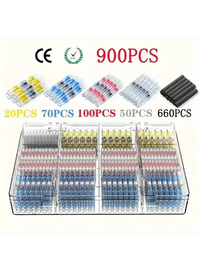 320pcs Heat Shrink Solder Connector Kit Heavy Duty Copper Alloy Solder Butt Connectors - Image 4