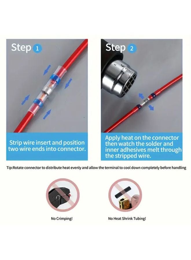 320pcs Heat Shrink Solder Connector Kit Heavy Duty Copper Alloy Solder Butt Connectors - Image 5