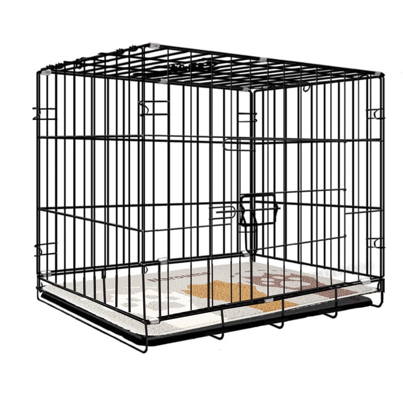 Dog Crates For Small Medium And Large Dogs Pet Cage Single Door Best For Pets Wire Metal Kennel Cages With Divider Panel And Tray In Door Foldable And Portable For Animal Out Door Travel L - Image 1