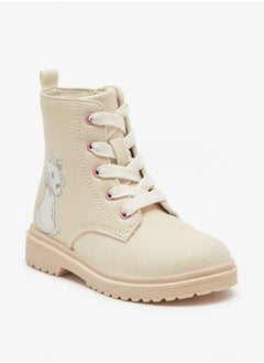 Disney Marie Cat Print Ankle Boots with Lace-Up Closure  - Image 1