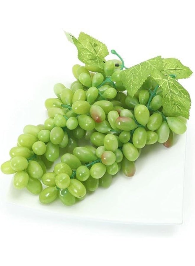 LATIFA 2Pcs Green  Artificial Decorative Fruit Grapes Simulation - Image 1