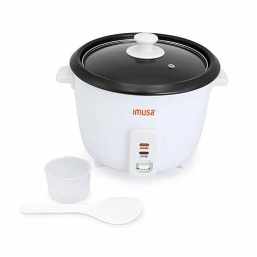 IMUSA USA GAU-00012 Electric NonStick Rice Cooker 5-Cup (Uncooked) 10-Cup (Cooked), White - Image 1