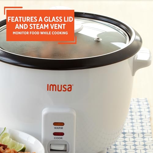 IMUSA USA GAU-00012 Electric NonStick Rice Cooker 5-Cup (Uncooked) 10-Cup (Cooked), White - Image 5