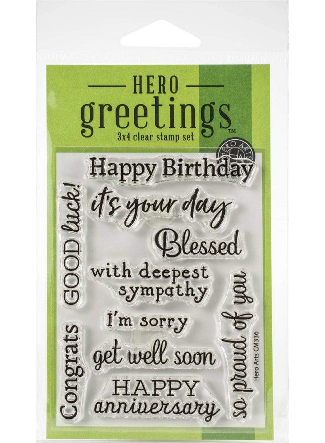 Hero Arts Clear Stamp Greetings Occasion
