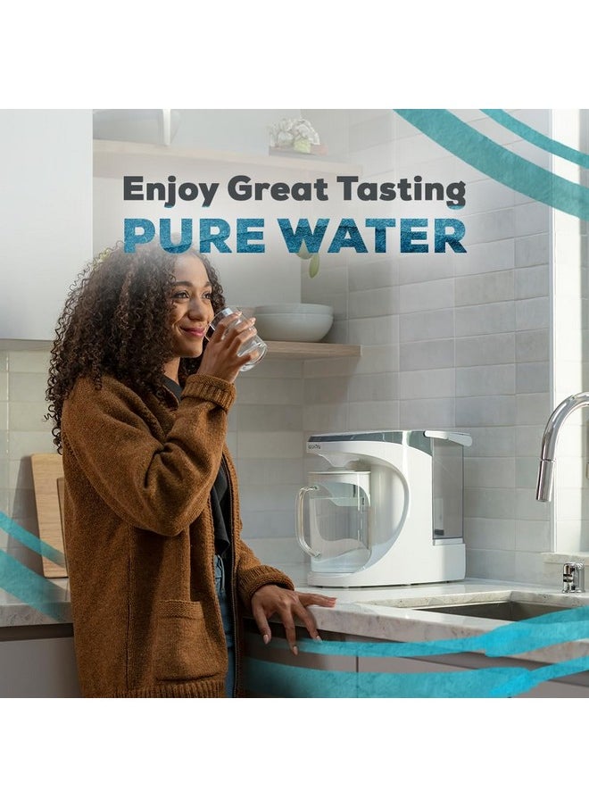 AquaTru Carafe | Replacement Filters for AT100 Countertop Water Purifier | One-Year Carafe Filter Combo Pack