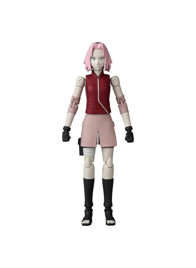 Bandai - Anime Heroes Naruto Action Figure Haruno Sakura ; 17Cm Naruto Figure Haruno Sakura Figure With Extra Hands And Accessories ; Naruto Shippuden Anime Figure ; Bandai Action Figures For Boys And Girls - Image 1