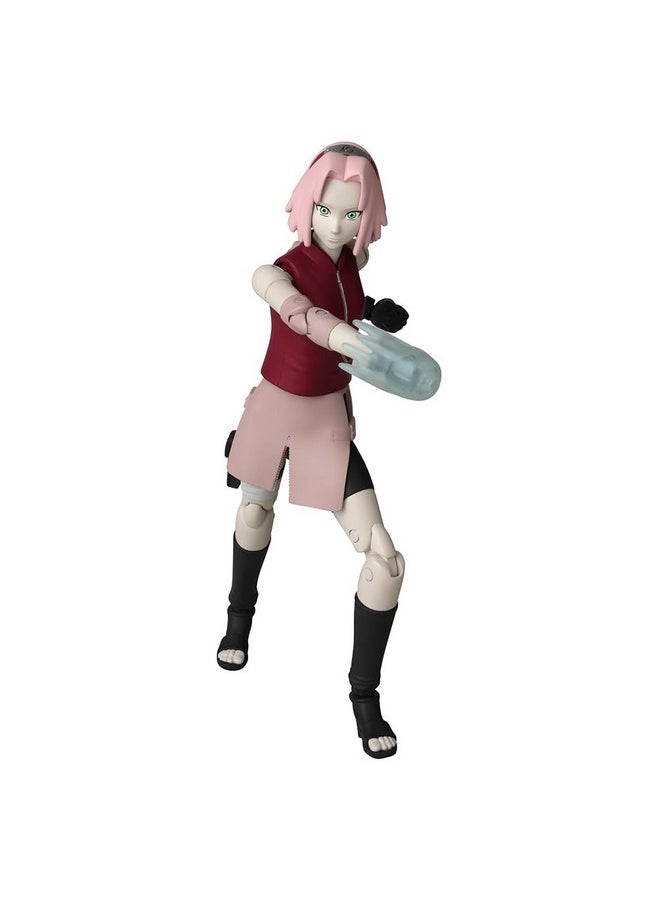 Bandai - Anime Heroes Naruto Action Figure Haruno Sakura ; 17Cm Naruto Figure Haruno Sakura Figure With Extra Hands And Accessories ; Naruto Shippuden Anime Figure ; Bandai Action Figures For Boys And Girls - Image 1