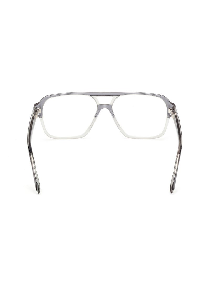 GUESS Men's Rectangular Shape Eyeglass Frames - GU5009302056 - Lens Size: 56 Mm - Grey - Image 3