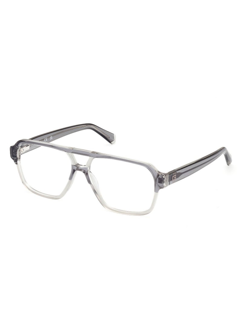 GUESS Men's Rectangular Shape Eyeglass Frames - GU5009302056 - Lens Size: 56 Mm - Grey - Image 1
