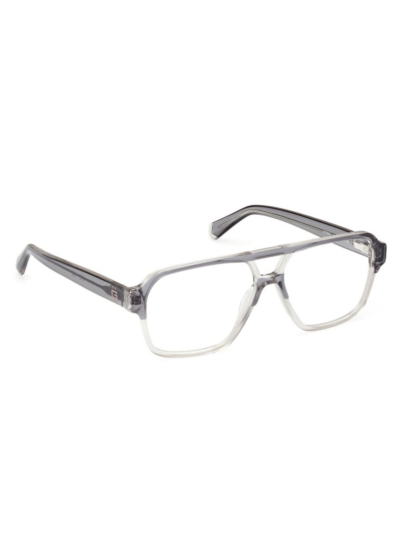 GUESS Men's Rectangular Shape Eyeglass Frames - GU5009302056 - Lens Size: 56 Mm - Grey - Image 5