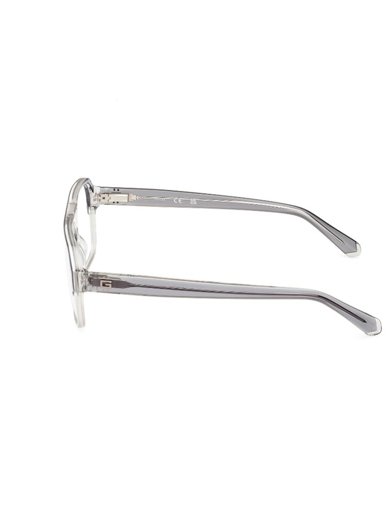 GUESS Men's Rectangular Shape Eyeglass Frames - GU5009302056 - Lens Size: 56 Mm - Grey - Image 2