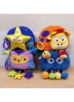 Generic Baby Soothing Toys English Cute Story Cloth Book Tear-proof And Bite-free Colorful Washable Three-dimensional Touch-Color:Stars  - Image 2