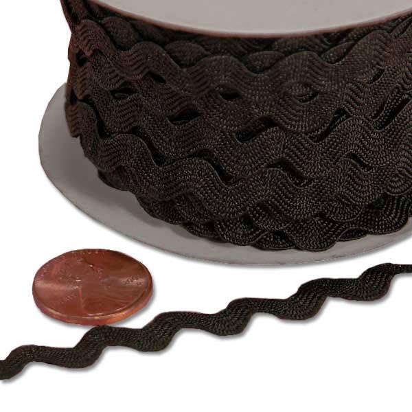 Paper Mart 7mm X 25 Yards Black RIC Rac Trim