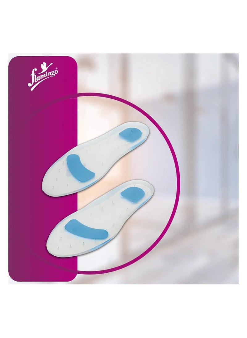 Flamingo Silicon Foot Insoles Large (L) - Image 1