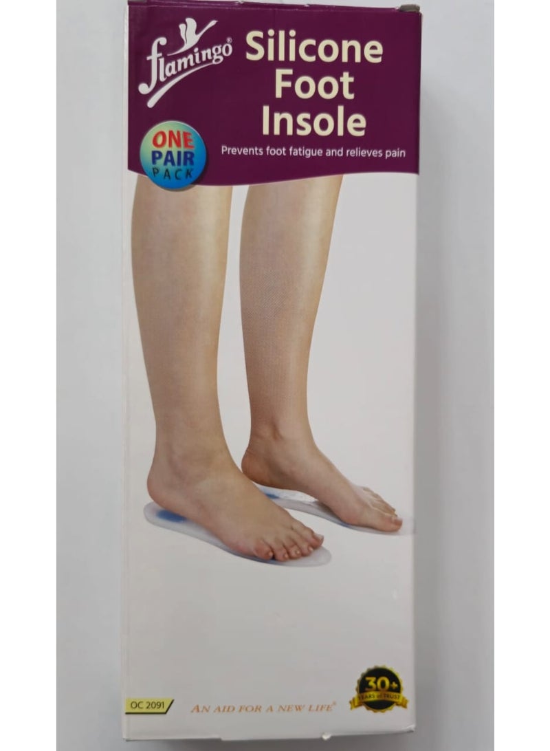 Flamingo Silicon Foot Insoles Large (L) - Image 2