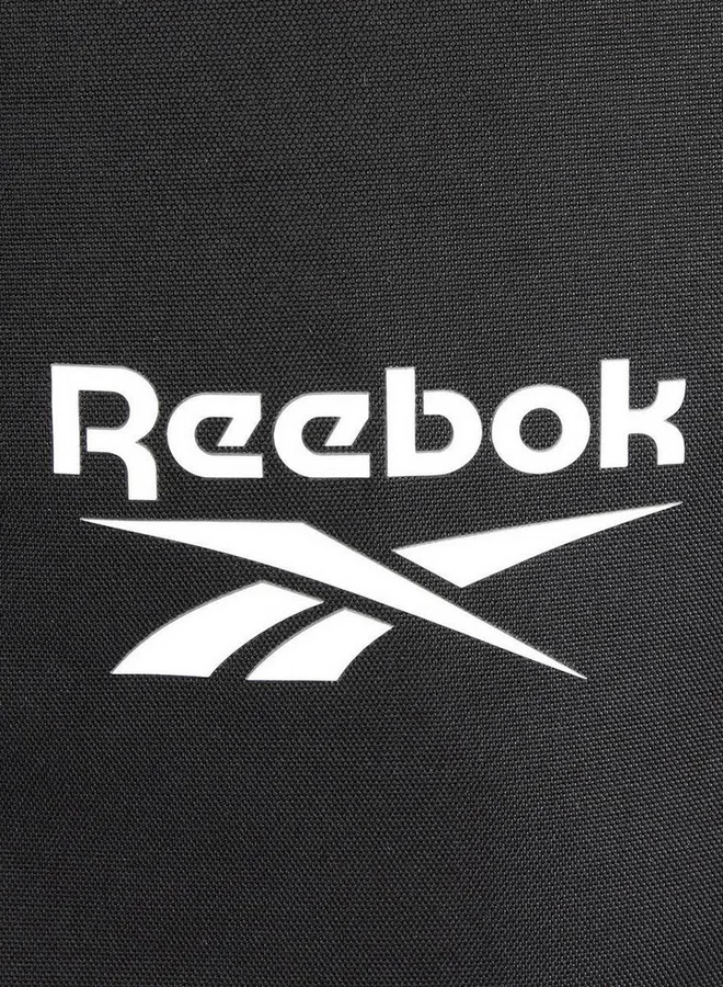 Reebok Logo Print School Backpack with Adjustable Straps and Zip Closure - 38x19x43 cm